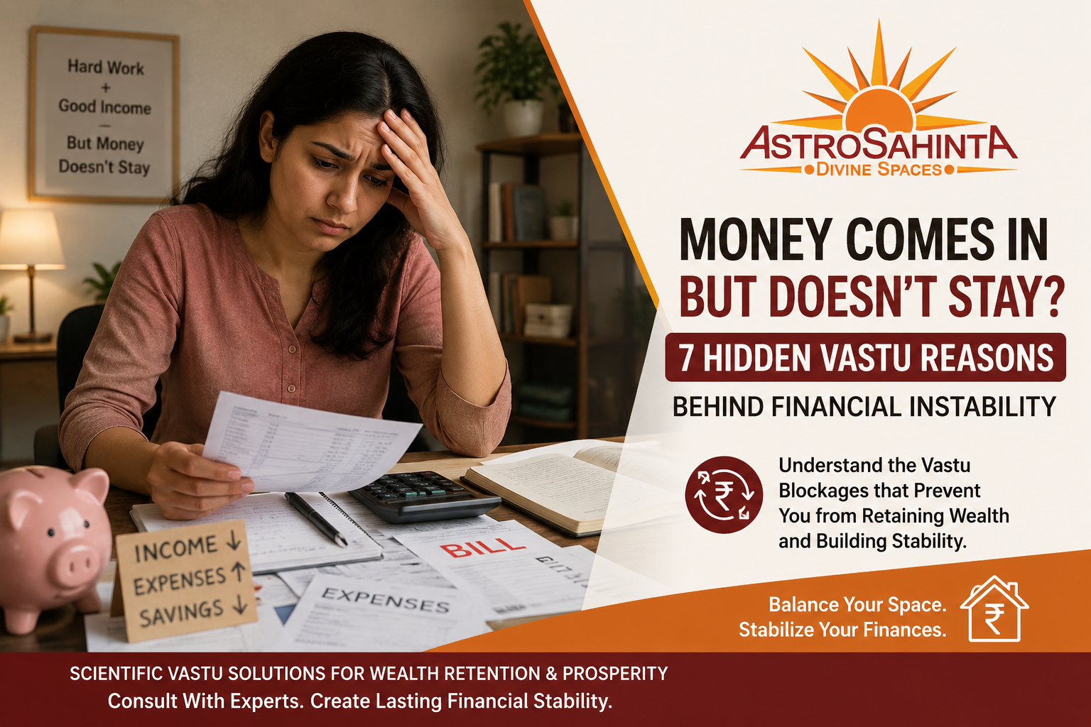 Money Comes In but Doesn’t Stay? 7 Hidden Vastu Reasons Behind Financial Instability