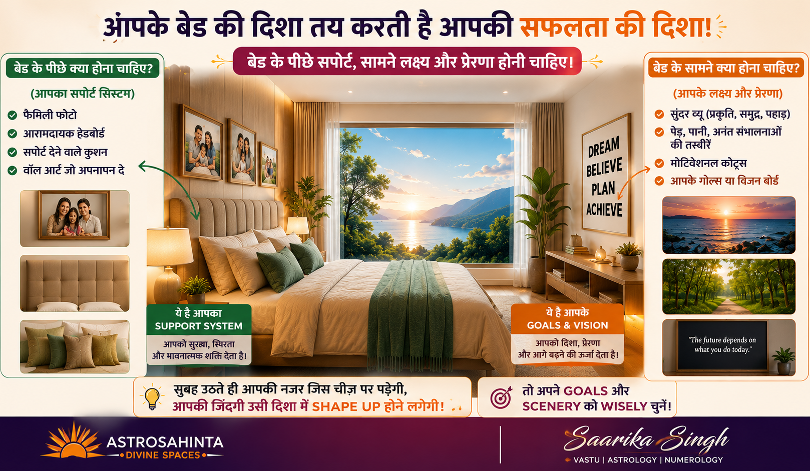 Bedroom Vastu for Success: What Should Be Behind and In Front of Your Bed?