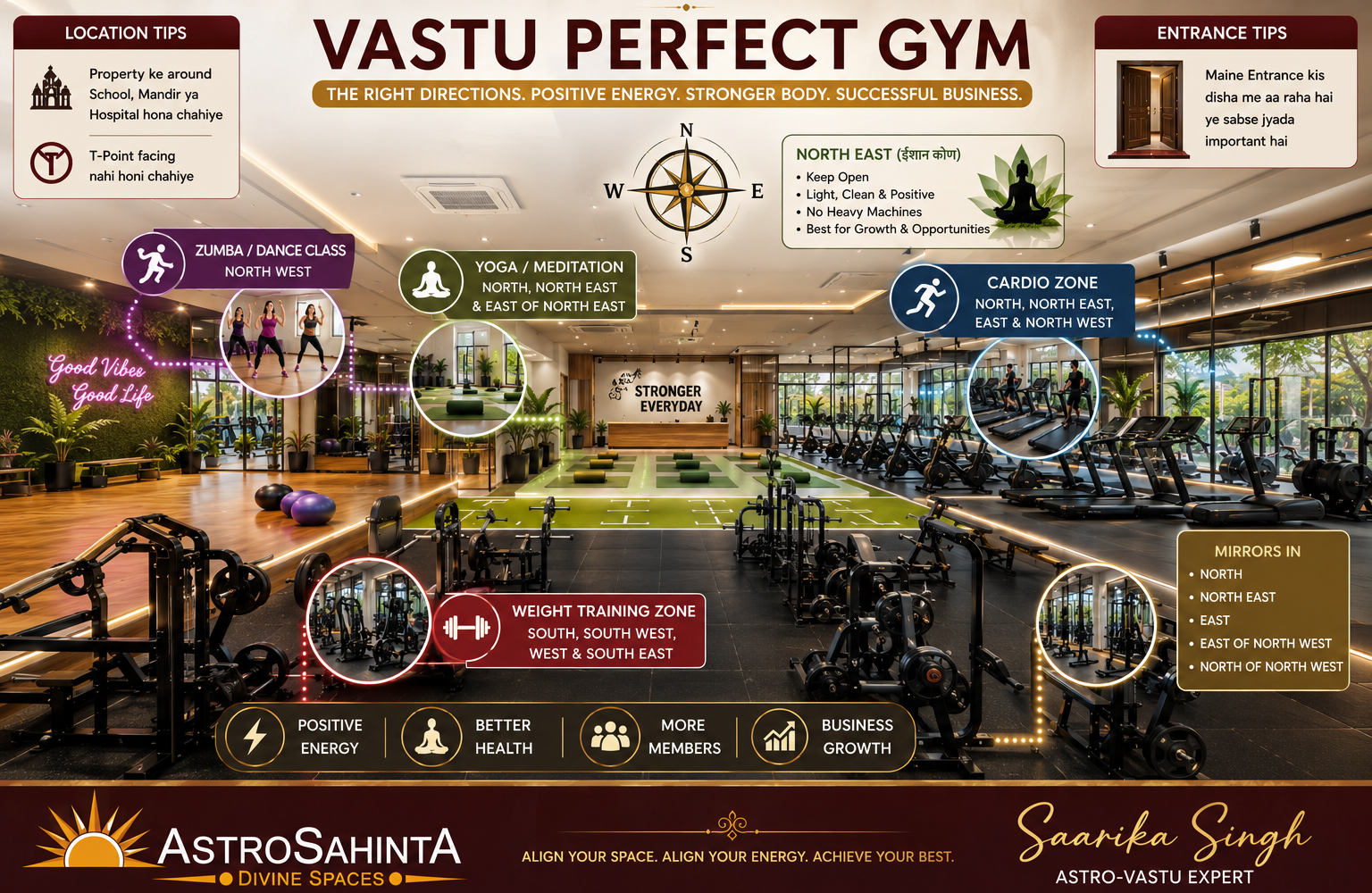 Gym Vastu Tips: सही दिशा में बना Gym ही देता है Fitness, Energy और Business Success