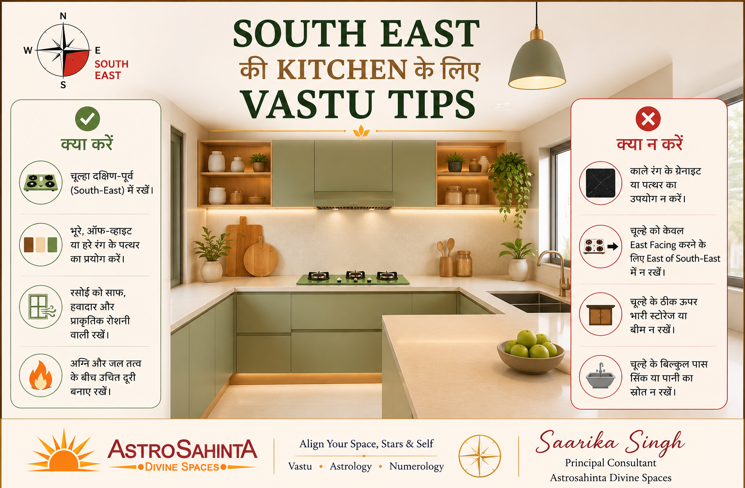 South-East Kitchen Vastu Tips